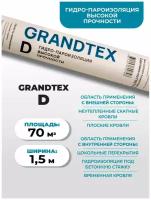 Гидро-пароизоляция высокой прочности GRANDTEX -D 70 м2. Гидроизоляция, пароизоляция