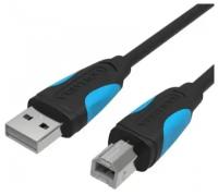 Кабель Vention USB 2.0 AM/BM - 8м. Черный