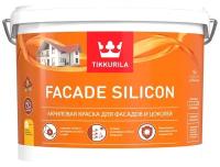 Tikkurila Facade Silicon Акриловая краска для фасадов и цоколей (под колеровку, глубокоматовый, база C, 9 л)