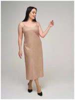 Платье DiSORELLE, размер 50, мультиколор, бежевый