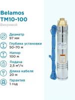 Скважинный насос BELAMOS ТМ10-100/42л. мин, каб. 20м, диам. 96мм, вихревой