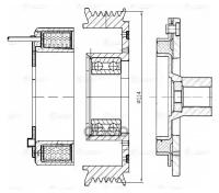 Муфта Эл/Магн. Компрессора Кондиц. Hyundai Solaris (10-)/Kia Rio 10- LUZAR арт. LMAC 0801