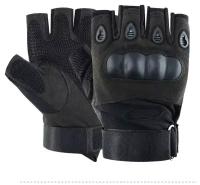 Тактические перчатки для мужчин без пальцев Army Tactical Gloves, цвет Черный (Black)-XL