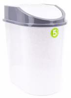 Контейнер для мусора 5л (мраморный) (М2480) (IDEA)