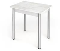 Стол пластиковый нераскладной для кухни и столовой, КЕА, цвет Сосна монрепо