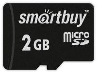 micro SD карта памяти Smartbuy 2 GB (с адаптером SD)