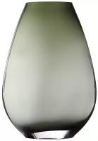 Декоративная ваза из дымчатого стекла, Д173 Ш94 В250, серый