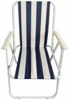 Кресло-шезлонг складное Ecos DW-1013 С, с подлокотниками, синее, 52х47х75