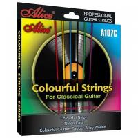 Цветные струны для классической гитары Alice