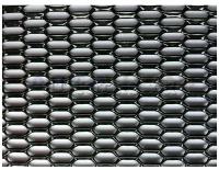 Сетка защитная 1000x250 мм, 20x6 мм . соты, алюминий, черная streck
