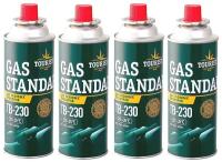 Баллон газовый TOURIST GAS STADART TB-230 220 гр. (уп 4 шт)