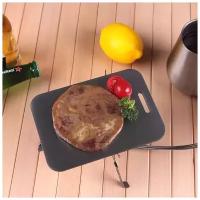 Сковорода-плато/разделочная доска, Camping Cookware Steel Griddle, нержавеющая сталь 17,5 х 12,5 см. +чехол