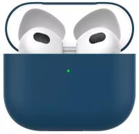 Силиконовый чехол Ultra Slim для AirPods 3, синий, Deppa 47323