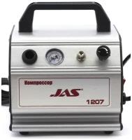 JAS Компрессор JAS 1207, с регулятором давления, автоматика, ресивер 0,3 л