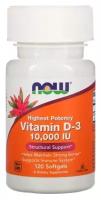 Vitamin D3, 10000 МЕ, 120 шт