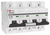 Автоматический выключатель EKF Basic ВА 47-100 (C) 10kA 35 А