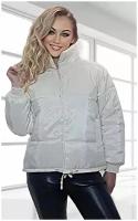 Демисезонные куртки BGT Светлая куртка женская оверсайз. Разм.46, белый