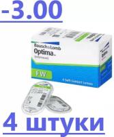 Контактные линзы Optima FW 4 линзы R 8,7 -3,00