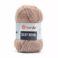 Пряжа для вязания YarnArt 'Silky Royal' 50гр 140м (35% шелковая вискоза, 65% шерсть мериноса) (437 бежевый), 5 мотков