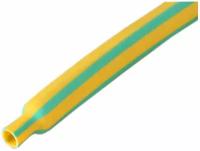 Термоусадочные трубки с коэффициентом усадки 2:1 ТУТнг-ж/з-6/3, желто-зеленые {60104} (бухта 100 м)