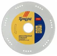 Диск алмазный отрезной TUNDRA PRO, по металлу, высокоресурсный, 125 х 22 мм 5109859