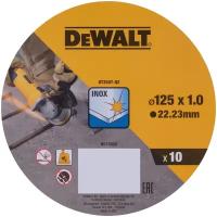Набор отрезных дисков DeWALT DT3507-QZ, 125 мм 10