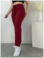 Женские брюки, модель q1305, размер 50-54, бордовые