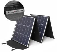 Солнечная батарея TOP-SOLAR-200 200W 18V DC, Type-C PD 60W, USB QC3.0 18W, USB 12W, влагозащищенная, складная на 4 секции