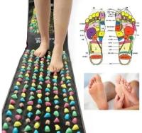 Массажный коврик для ног/Foot Massage Mat/ Цветной Массажный коврик для ног 35х175 см