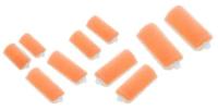 Бигуди поролоновые Dewal Beauty d 22ммx70мм(10шт) оранжевые