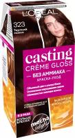 L'Oreal Paris Casting Creme Gloss стойкая краска-уход для волос, 323 терпкий мокко