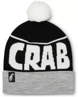 Шапка бини CRAB GRAB, размер one size, серый, черный