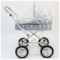 Универсальная москитная сетка для детской коляски 80х100 см, на резинке, цвет белый