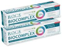 Зубная паста R. O. C. S. BIOCOMPLEX Активная защита 94 гр. х 2 шт