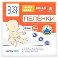 Одноразовая пеленка Modum Dry Day 60 x 40, белый, 5 шт