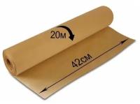 Крафт-бумага в рулоне BRAUBERG 420 мм х 20 м, плотность 78 г/м2