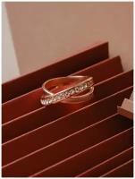 Ювелирная бижутерия, кольцо покрытые золотом с ювелирным стеклом PRECIOSA