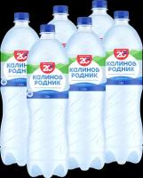 Вода минеральная Калинов Родник природная, газированная, ПЭТ, без вкуса, 6 шт. по 1.5 л