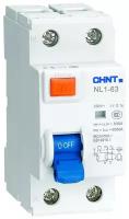 Дифференциальный автомат CHINT NL1-63 6kA 2P 30mA тип AC 2П электромеханический