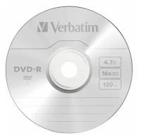 Диск DVD+R 4,7Gb, 16x, бумажный конверт