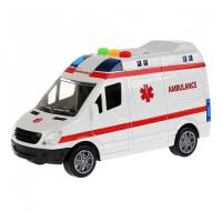Машина скорой помощи, со звуковыми и световыми эффектами, 18,5х9х13 см Junfa RJ6689A