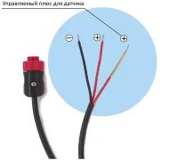 Кабель питания с дополнительным управляемым плюсом, провод для эхолота Lowrance 12V 100см арт. 000-14041-001