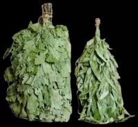 Сима-ленд Набор веников для бани Дубовый и эвкалипт 2 шт. 0.3 кг мята зелeный