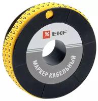 Маркировка кабельная EKF plc-KM-6-0 350 шт. желтый