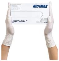Перчатки виниловые смотровые Archdale ViniMAX, 50 пар, размер: M, цвет: бесцветные