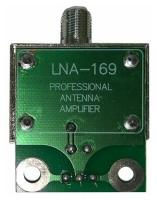 Усилитель антенный ZOLAN LNA169 30 дБ, серебристый/зеленый