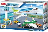 Конструктор SLUBAN Авиация M38-B0930 Аэропорт, 731 дет