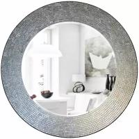 Зеркало интерьерное из серебряной мозаики 