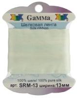 Gamma шелковая лента SRM-13 13 мм 9.1 м +- 0.5 м M102 бл. салатовый/бл. желтый