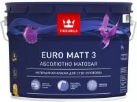 Tikkurila Краска интерьерная EURO MATT 3 A гл/мат 9л